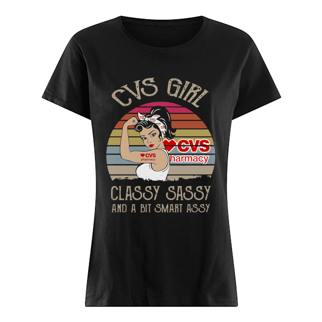 Cvs Girl Classy Sassy And A Bit Smart Assy Vintage Retro Classic Women's T-shirt