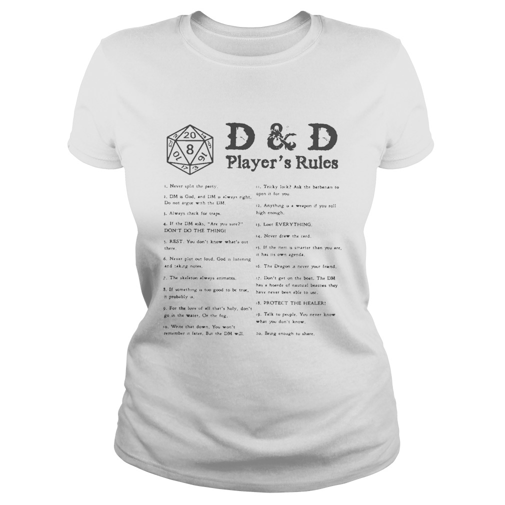 DD Players Rules Classic Ladies