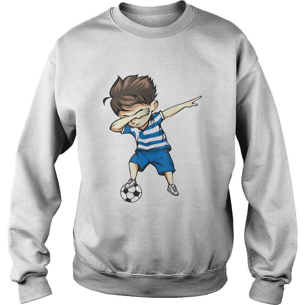 Dabbing Soccer Boy Greece Jersey Sweatshirt