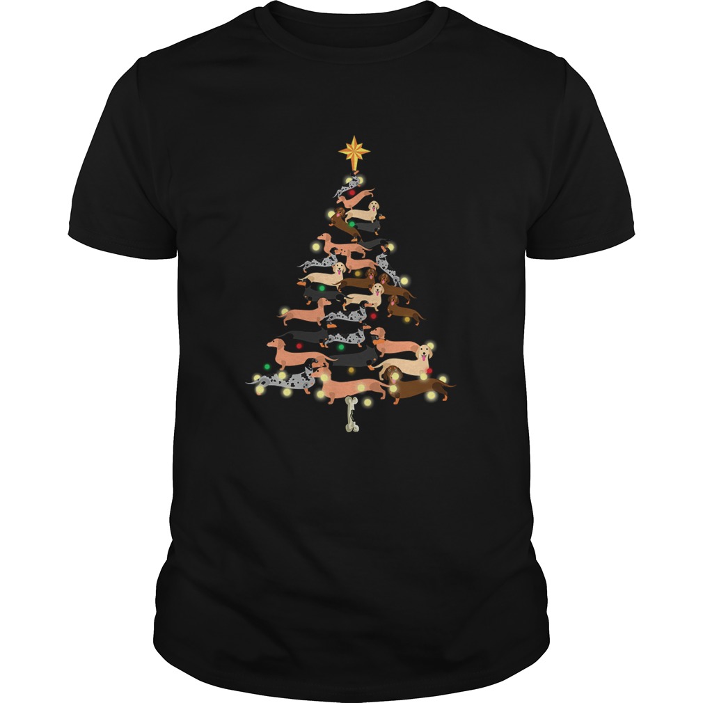 Dachshunds Christmas Tree shirt