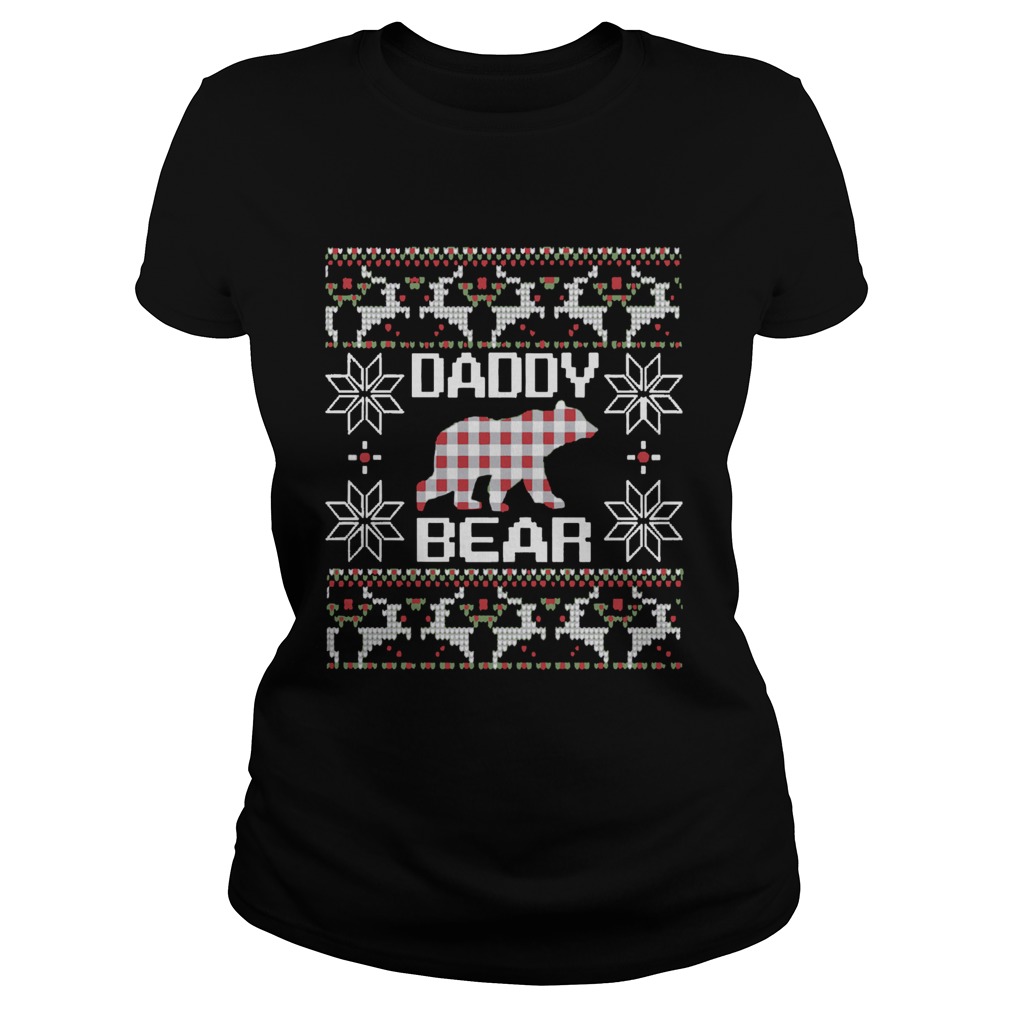 Daddy Bear Matching Family Season Ugly Christmas Classic Ladies