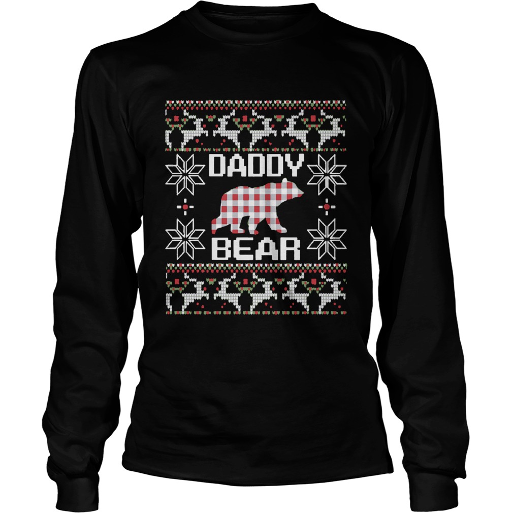 Daddy Bear Matching Family Season Ugly Christmas LongSleeve
