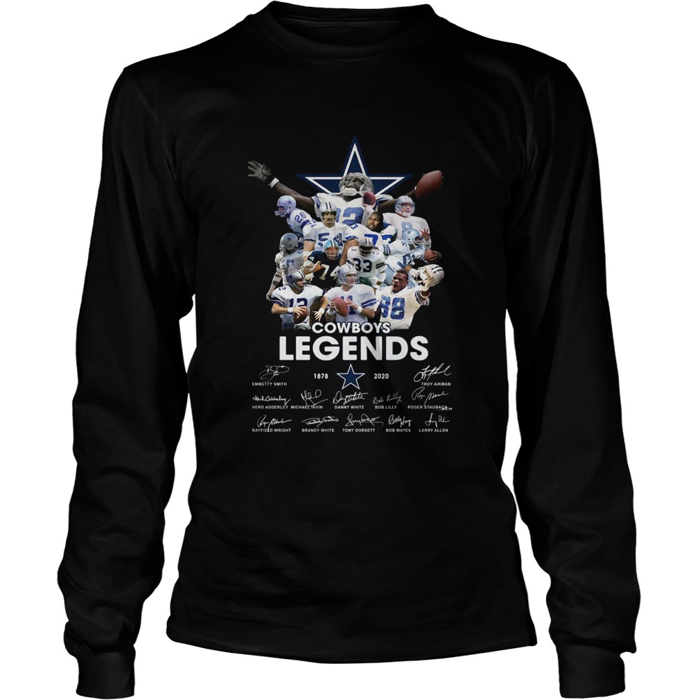 Dallas Cowboy Team legends 18782020 signatures LongSleeve