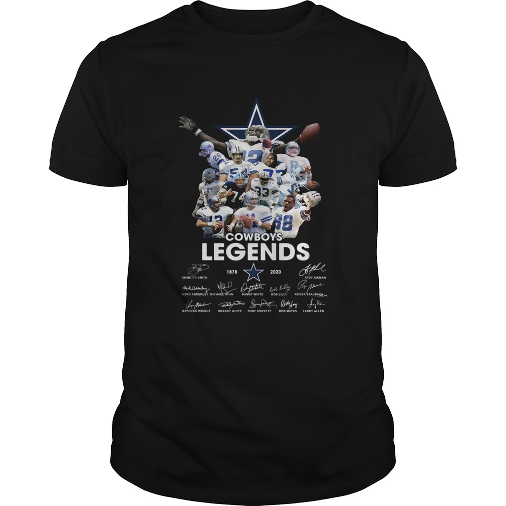 Dallas Cowboy Team legends 1878-2020 signatures shirt