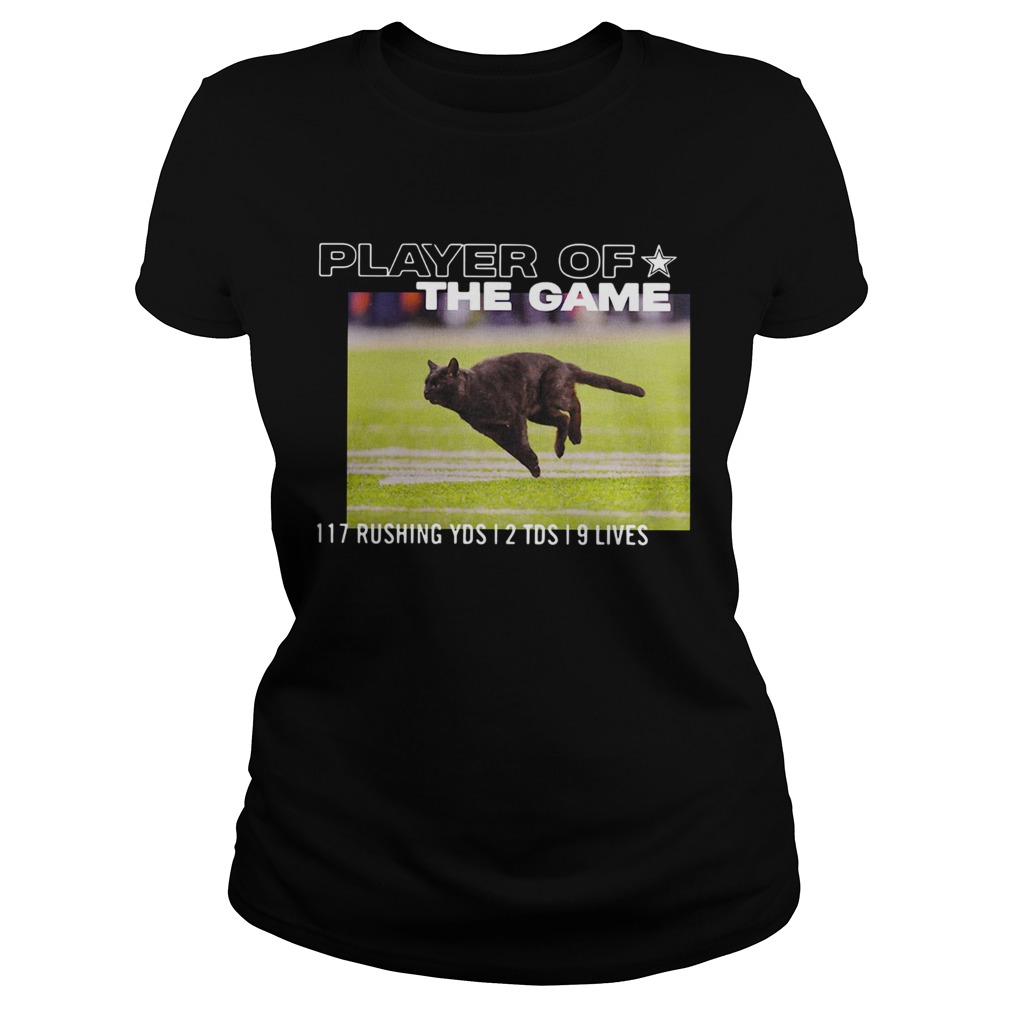 Dallas Cowboys Black Cat Player Of The Game 117 Rushing YSD 2 TDS 9 Lives Classic Ladies