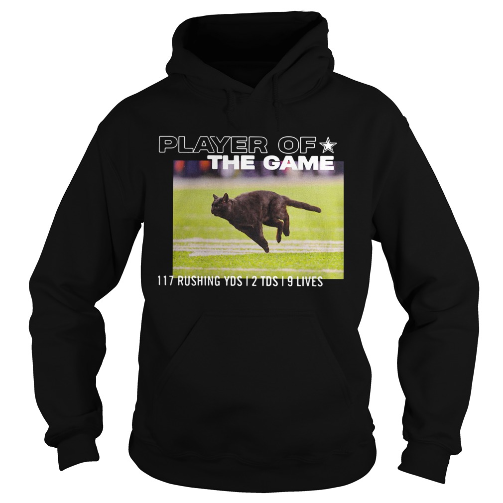 Dallas Cowboys Black Cat Player Of The Game 117 Rushing YSD 2 TDS 9 Lives Hoodie