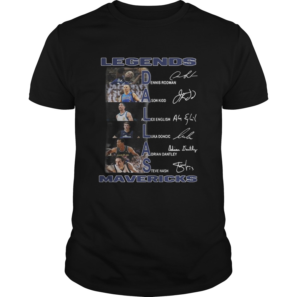 Dallas Cowboys Legends Mavericks Players Signatures shirt