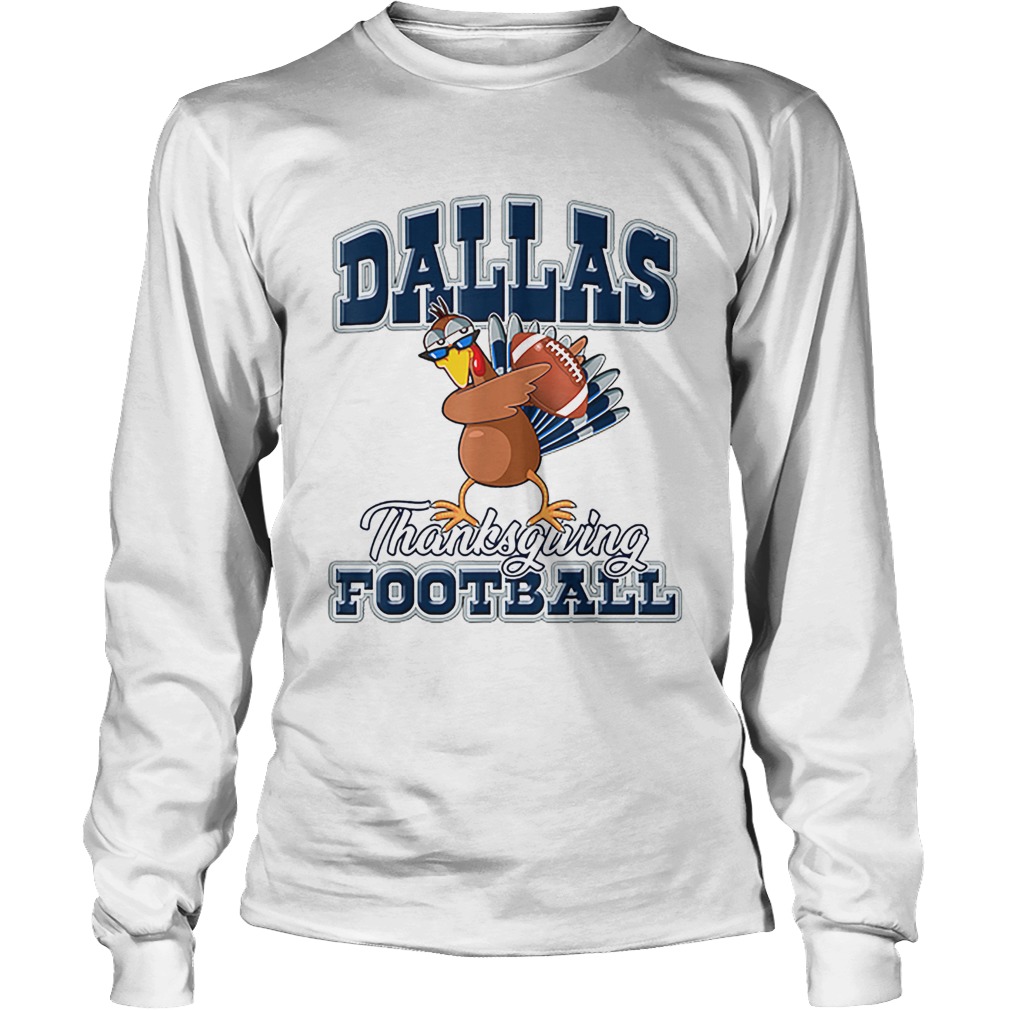 Dallas Cowboys Thanksgiving Day Turkey Playing Football LongSleeve