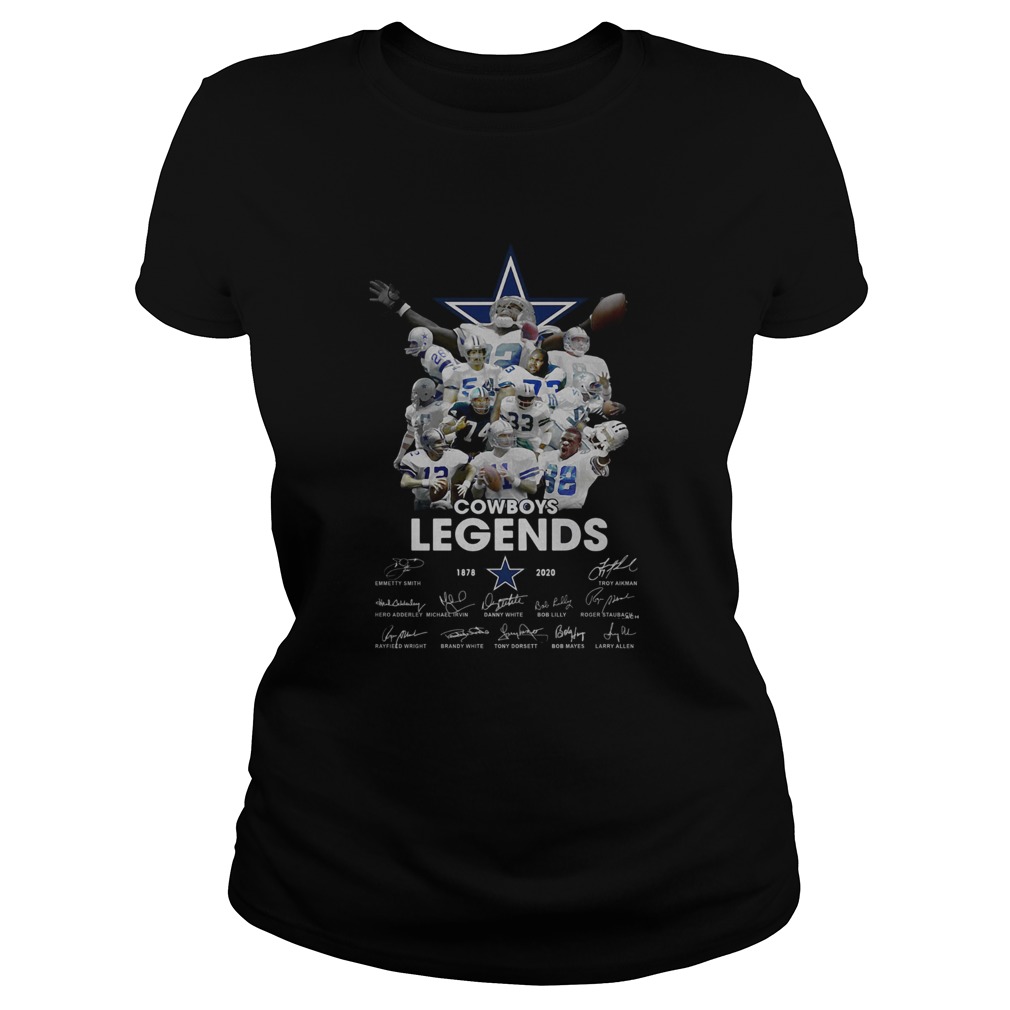 Dallas Cowboys legends team 1878 2020 signatures Classic Ladies