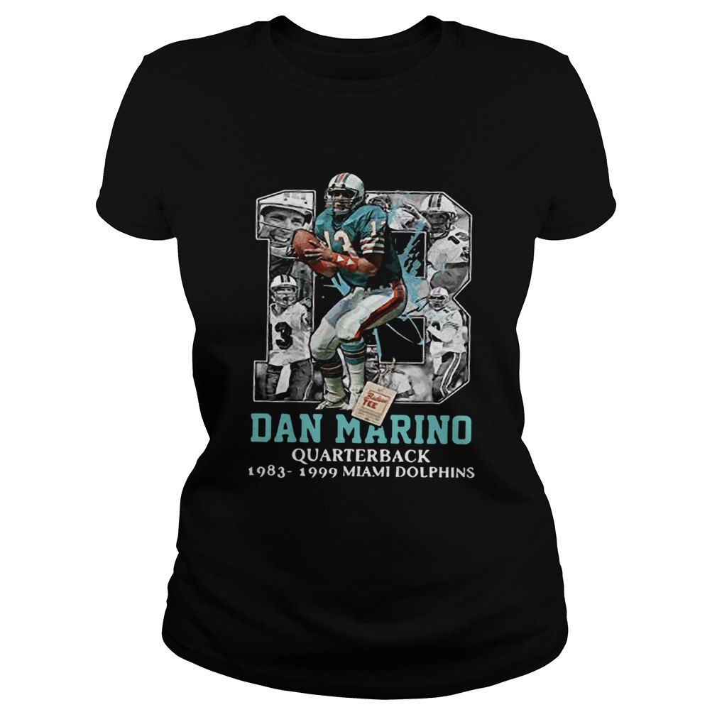 Dan Marino Quarterback 1983 1999 Miami Dolphins Legend Football Number 13 Classic Ladies