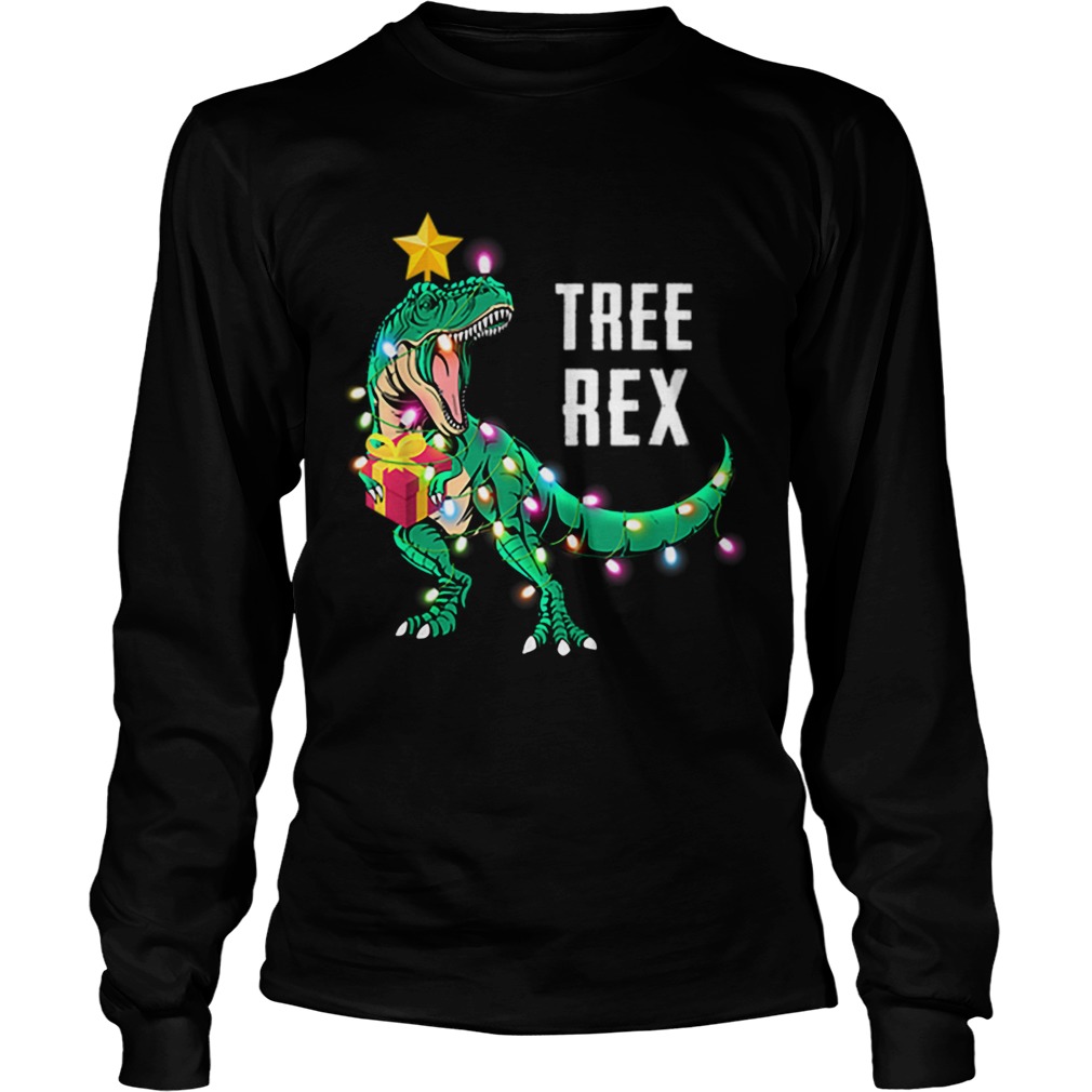 Dinosaur Tree Rex Pajamas Men LongSleeve