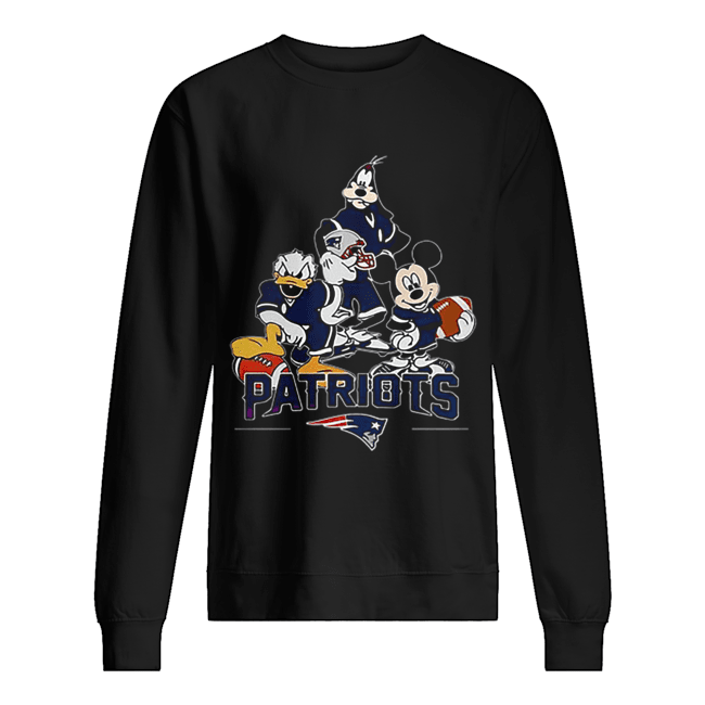 Disney Character New England Patriots Unisex Sweatshirt