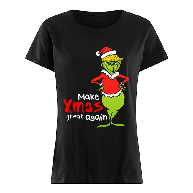 Donald Trump Grinch make xmas again christmas Classic Women's T-shirt