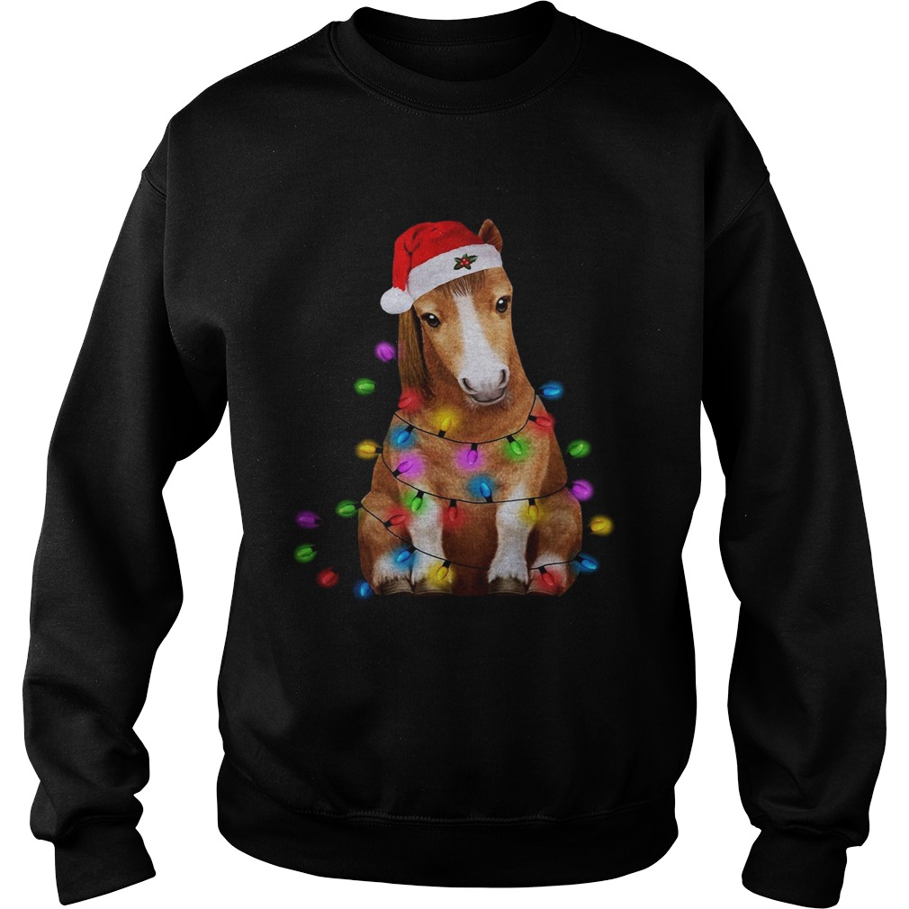 Donkey Christmas Lights Sweatshirt