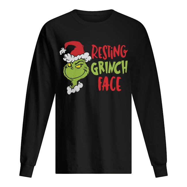 Dr Seuss Primark Resting Grinch Face Long Sleeved T-shirt 