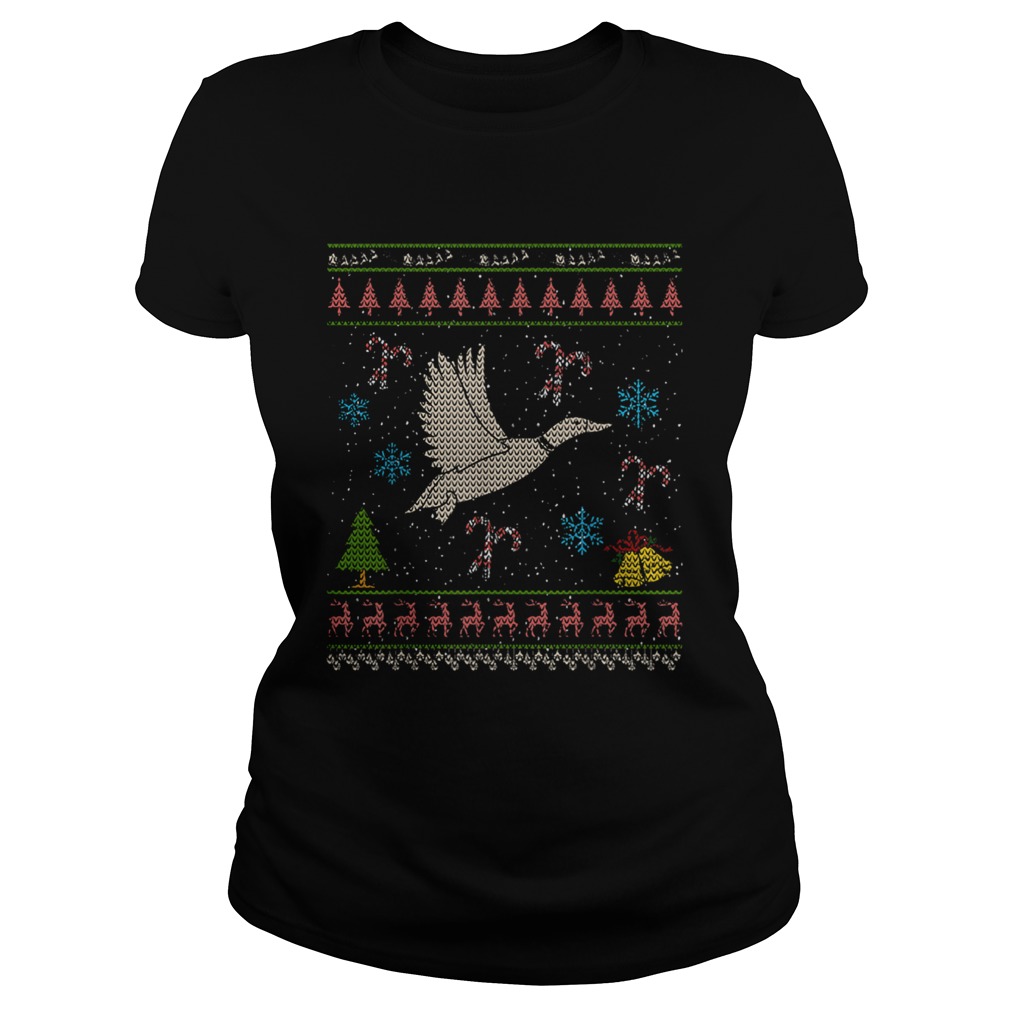 Duck Hunting Christmas Ugly Sweater Duck Hunter Classic Ladies