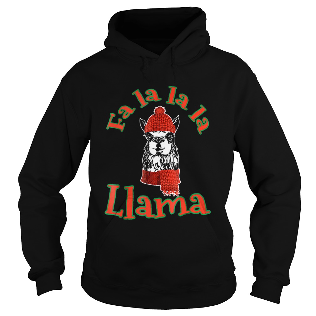 Fa La La Llama Shirt Funny Christmas Hoodie