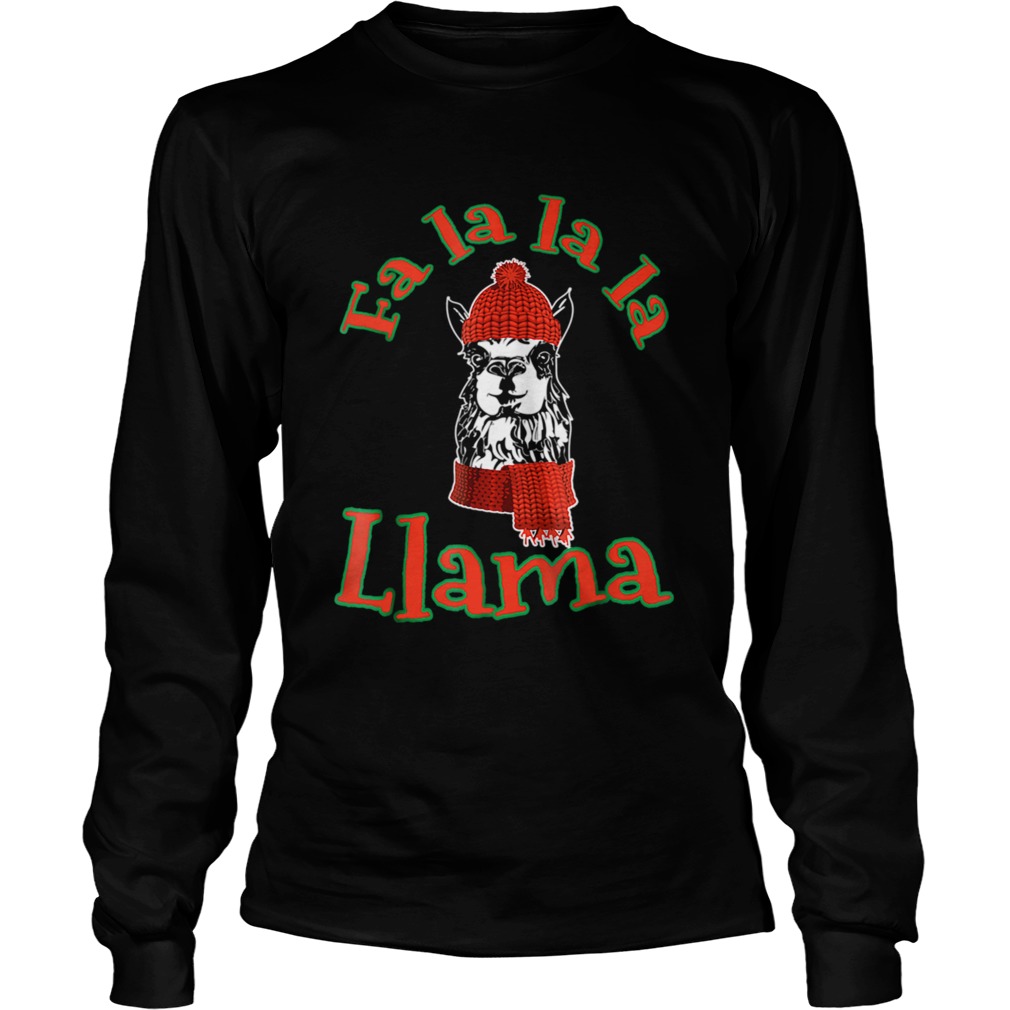Fa La La Llama Shirt Funny Christmas LongSleeve