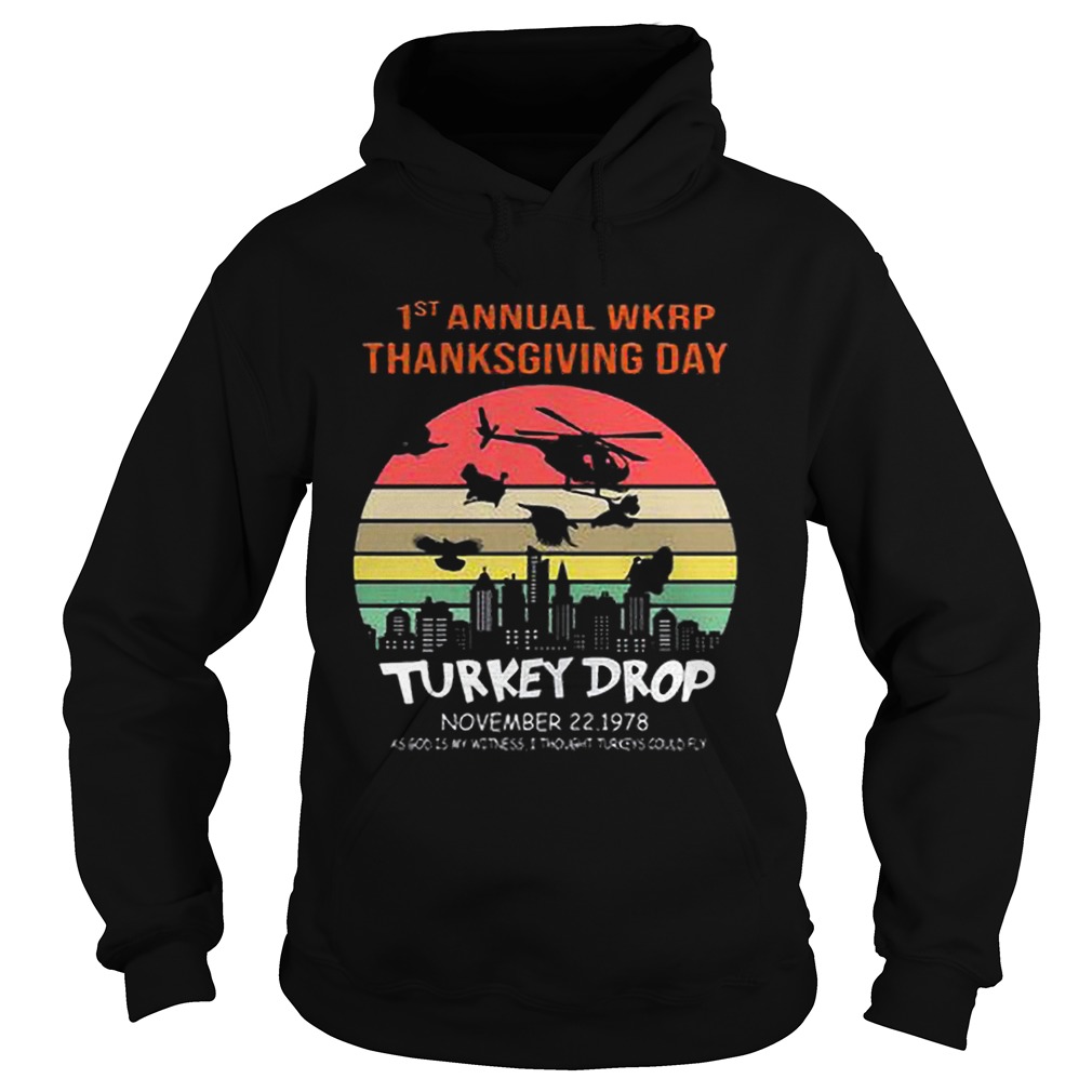 First Annual Wkrp Thanksgiving Day Turkey Drop Sunrise Hoodie