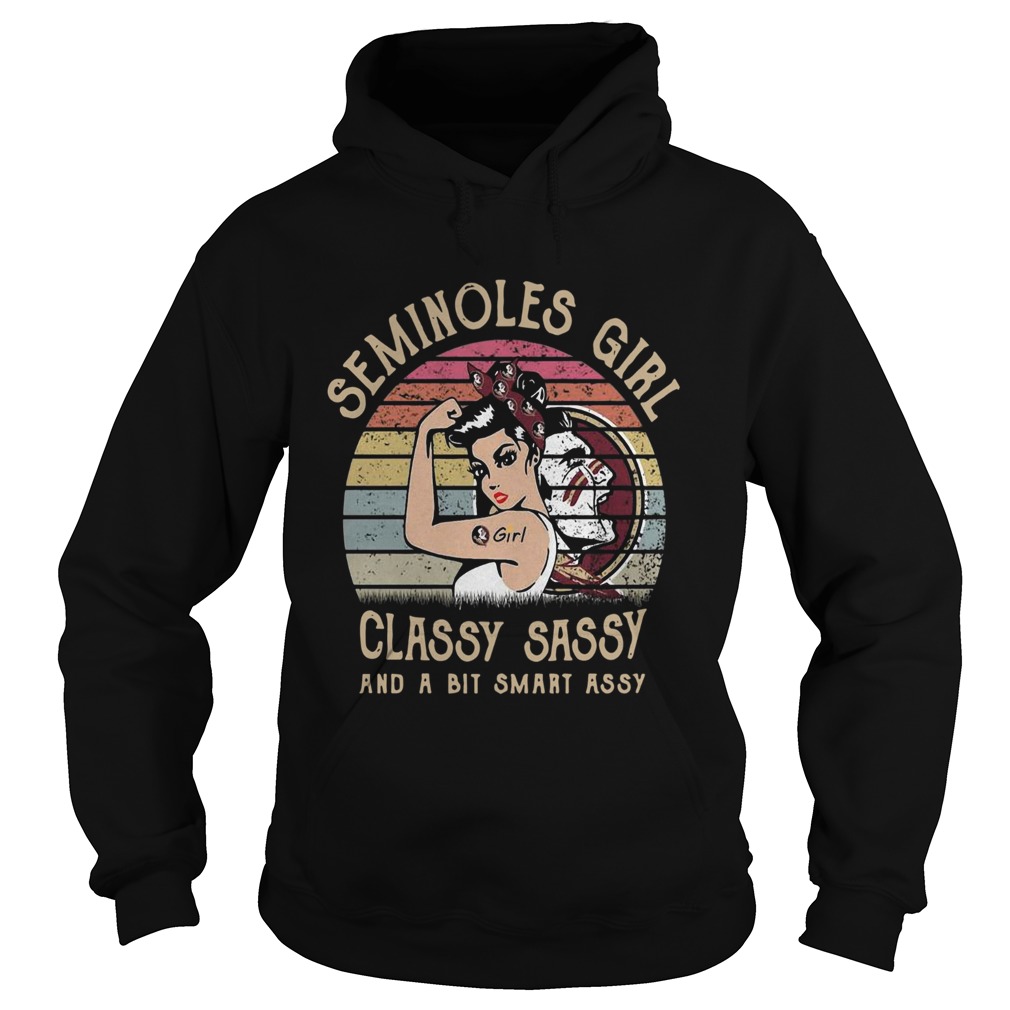Florida State Seminoles girl classy sassy and a bit smart assy vintage Hoodie