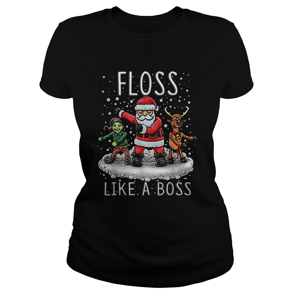 Floss Like A Boss Santa Floss Funny Christmas Gift Classic Ladies