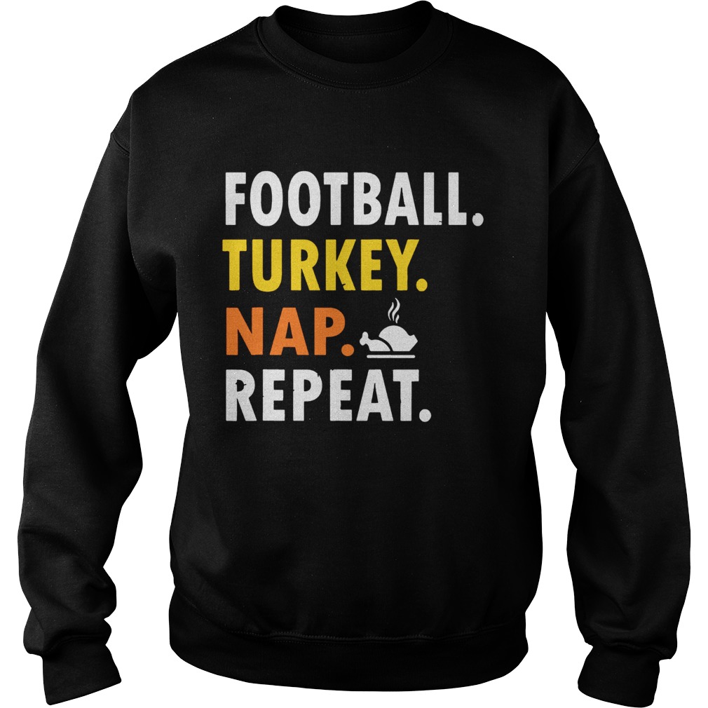 Football Turkey Nap Repeat Vintage Sweatshirt