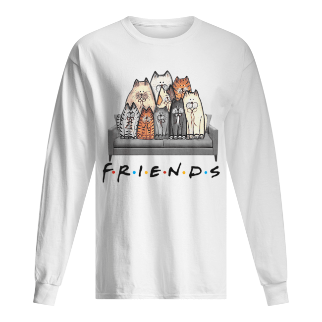 Friends Cat In Sofa Long Sleeved T-shirt 