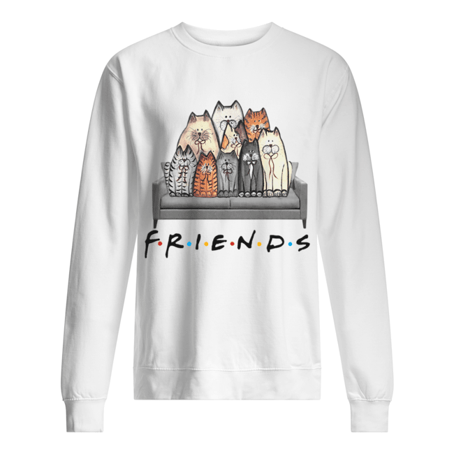 Friends Cat In Sofa Unisex Sweatshirt