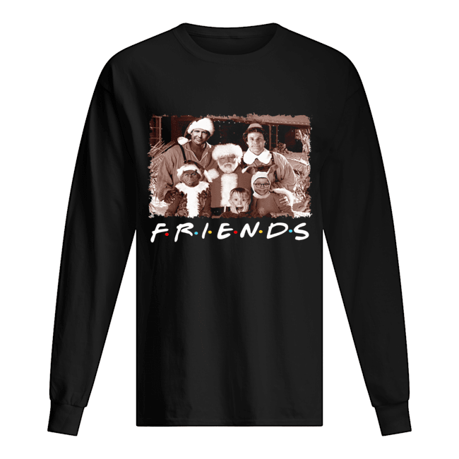 Friends Christmas holiday Grinch Elf Santa Clark Griswold Kevin Long Sleeved T-shirt 