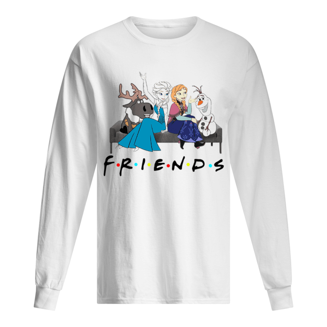 Friends TV show Frozen character Long Sleeved T-shirt 