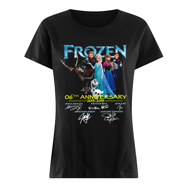 Frozen 06th anniversary 2013 2019 signatures Classic Women's T-shirt