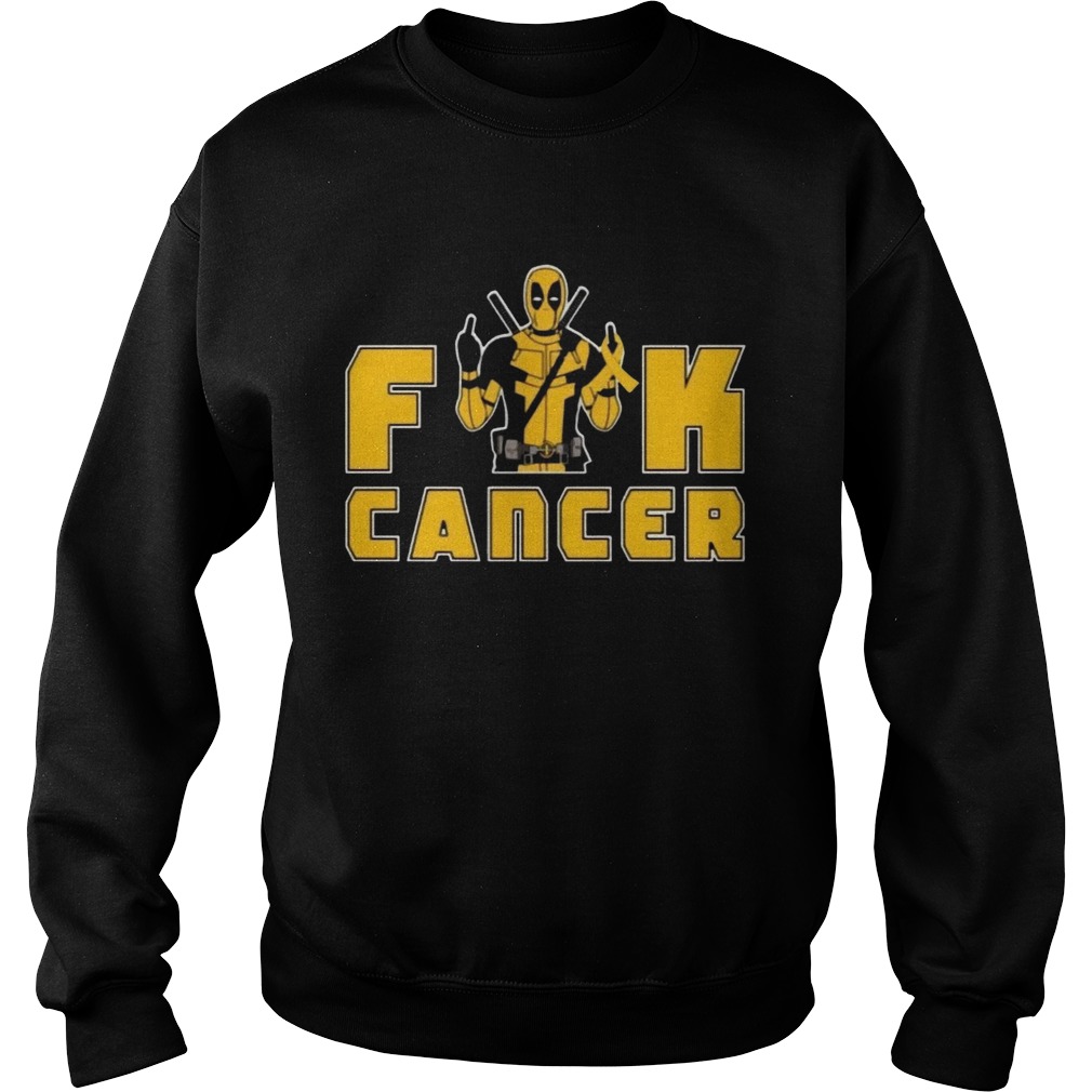 Fuck Appendix Cancer Deadpool Funny Cancer Awareness Sweatshirt