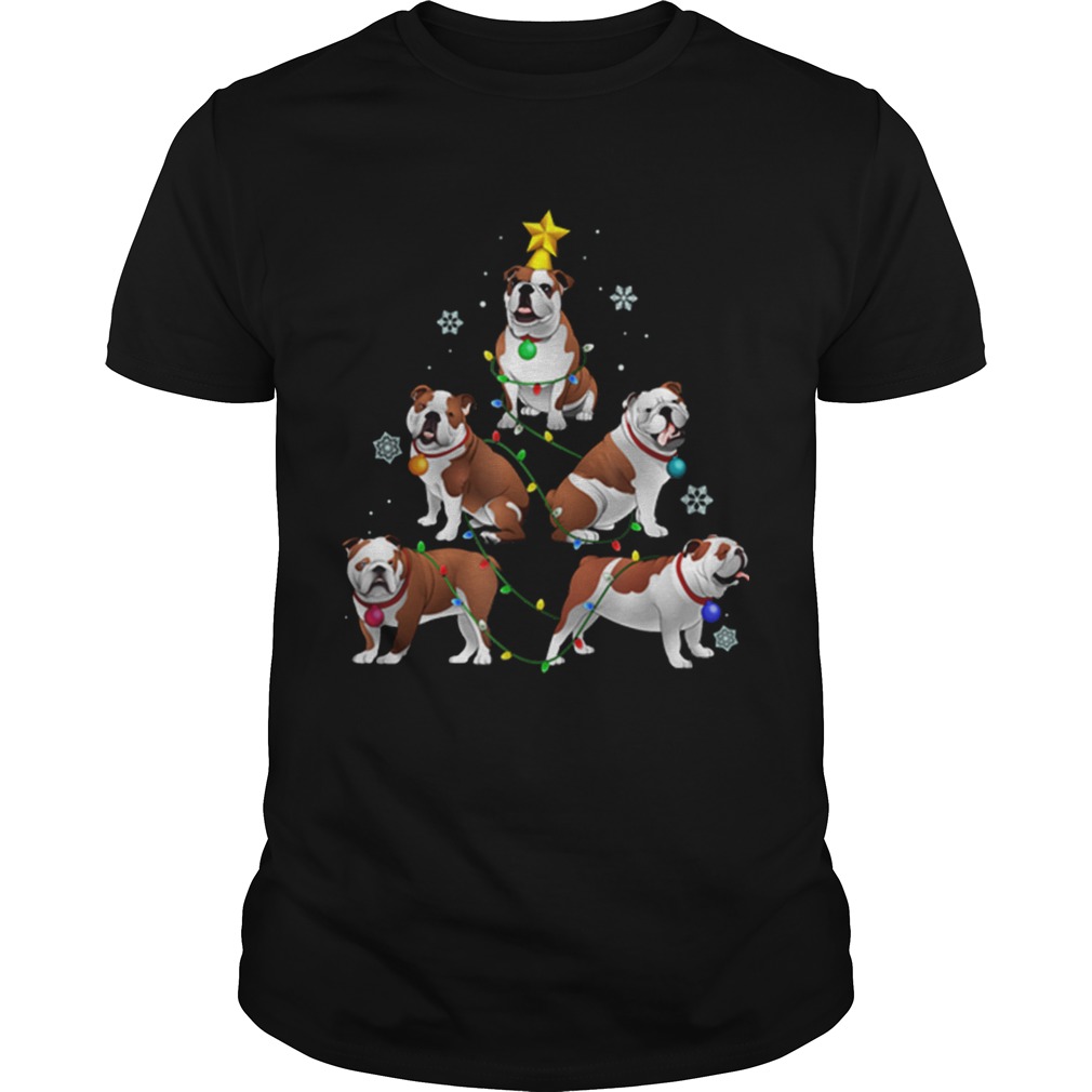 Funny Bulldog Christmas Tree Ornament Decor Gift shirt