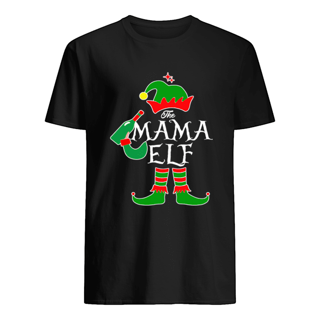 Funny The Mama Elf Family Matching Group Christmas shirt
