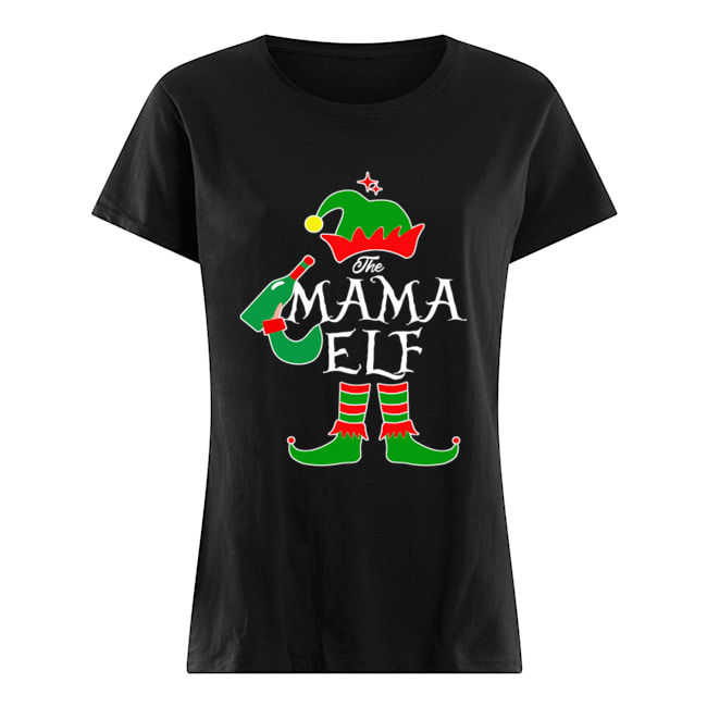 Funny The Mama Elf Family Matching Group Christmas Classic Women's T-shirt
