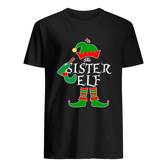 Funny The Sister Elf Family Matching Group Christmas shirt