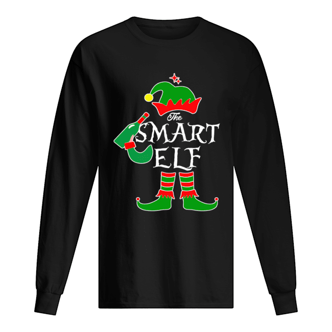 Funny The Smart Elf Family Matching Group Christmas Long Sleeved T-shirt 