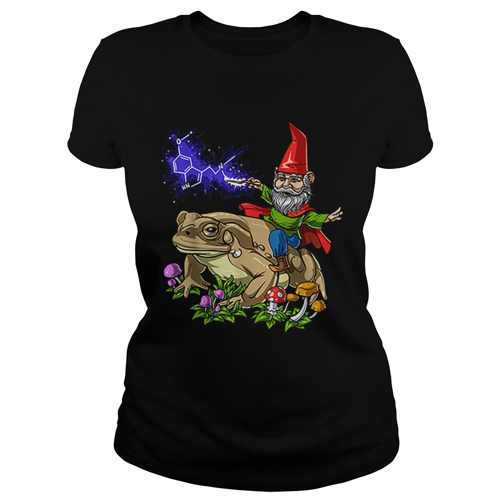 Gnome Riding Bufo Alvarius Toad Chemistry Witch Christmas Classic Ladies