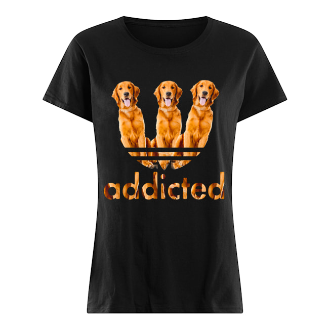 Golden Retriever Addicted Shirt Classic Women's T-shirt