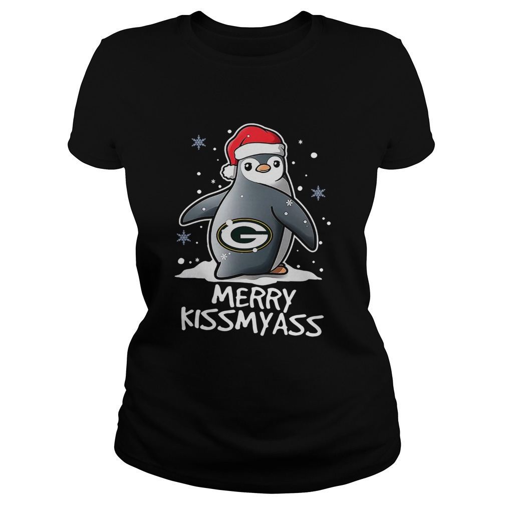 Green Bay Packers Penguin Merry Kissmyass Classic Ladies