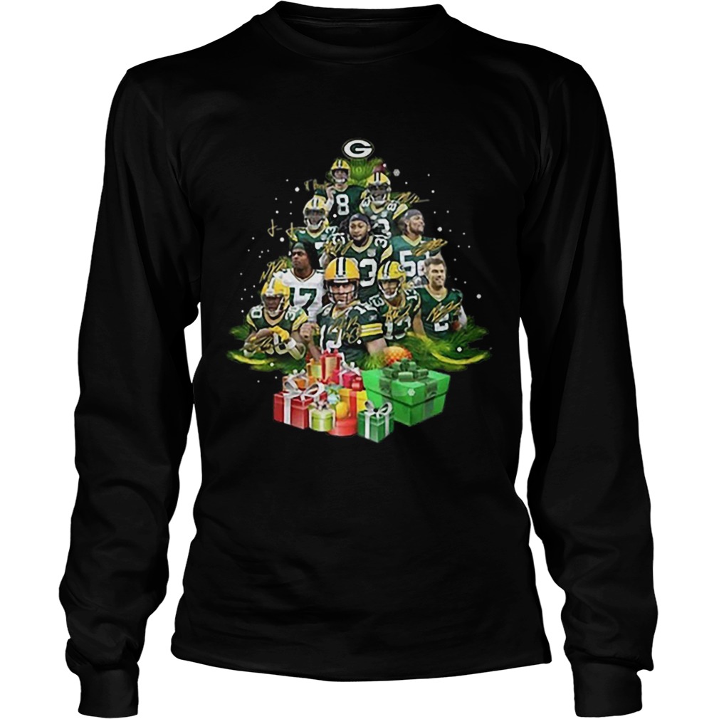 Green Bay Packers Players Christmas Trees LongSleeve