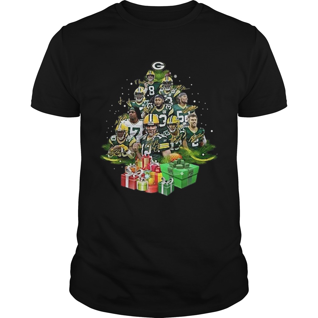 Green Bay Packers Players Christmas Trees shirt - Trend Tee Shirts Store