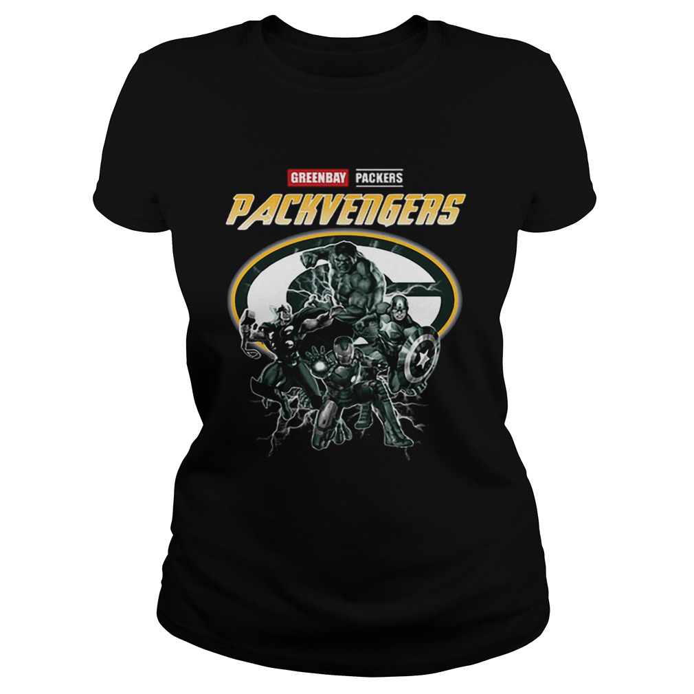 Greenbay Packers Packvengers Avengers Marvel Classic Ladies