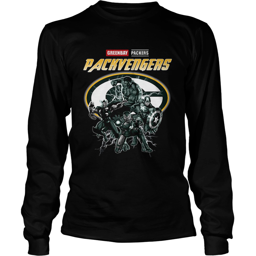Greenbay Packers Packvengers Avengers Marvel LongSleeve