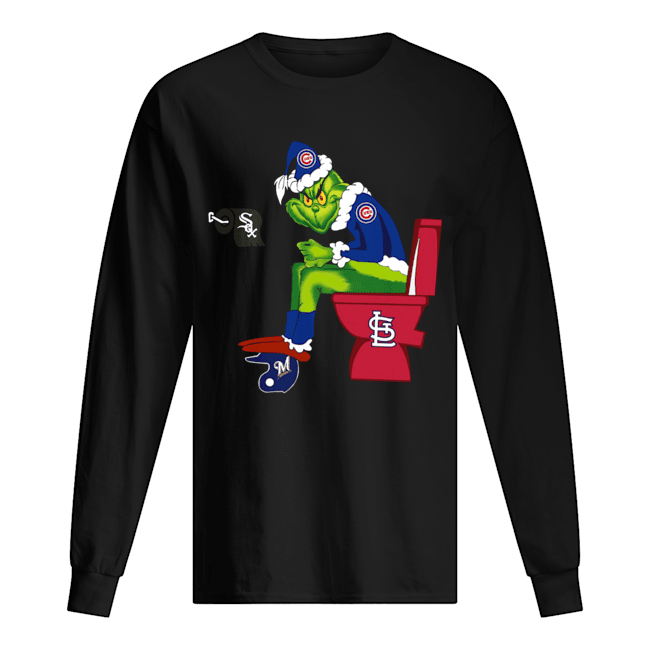 Grinch Chicago Cubs and St. Louis Cardinals toilet Long Sleeved T-shirt 