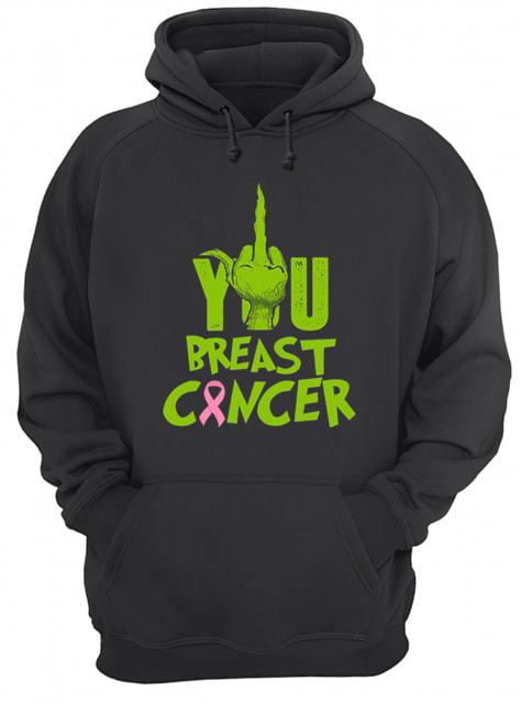Grinch Hand You Breast Cancer Unisex Hoodie