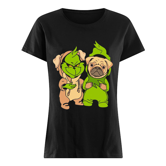 Grinch and pug Classic Women's T-shirt