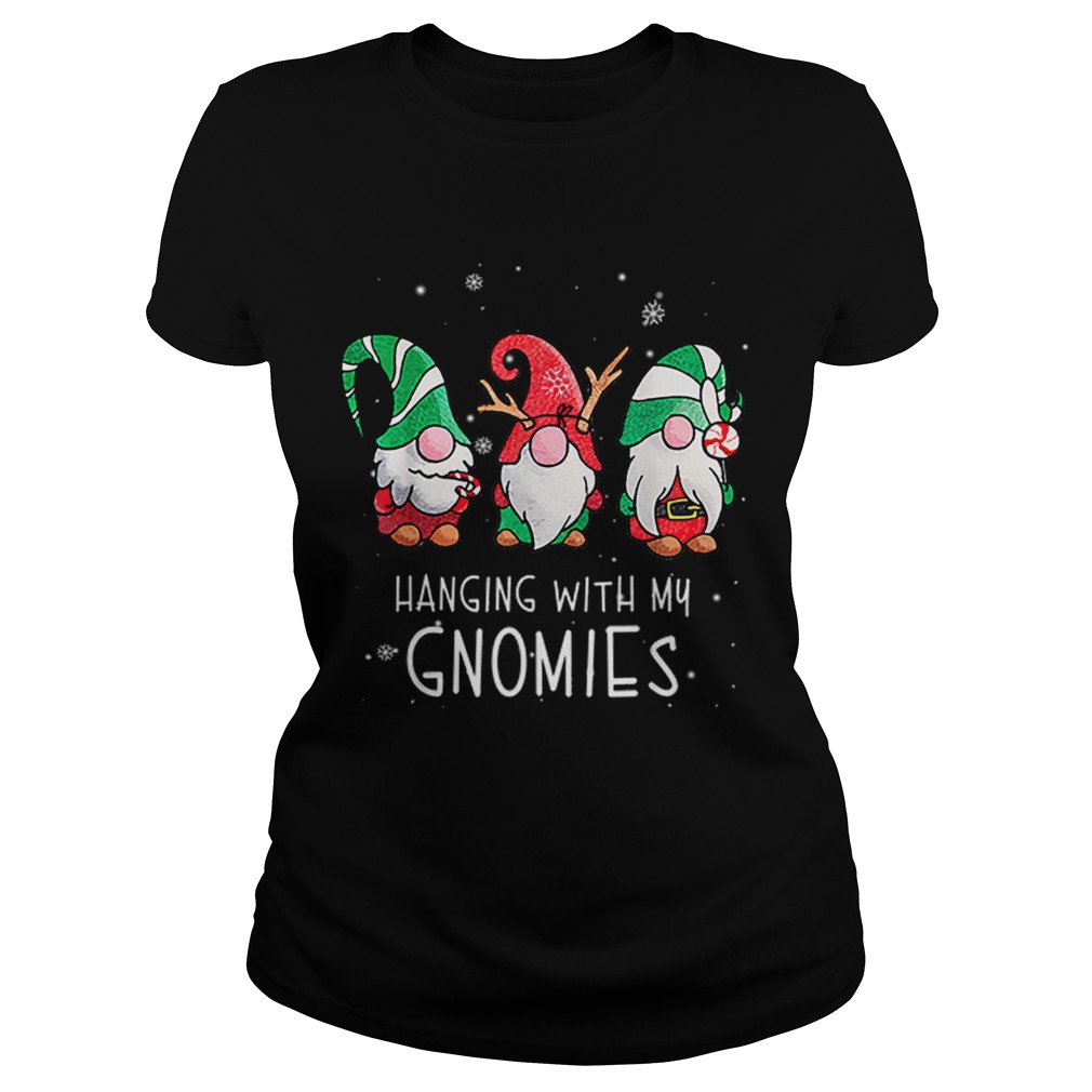 Hanging With My Gnomies Nordic Santa Gnome Christmas Pajama Classic Ladies