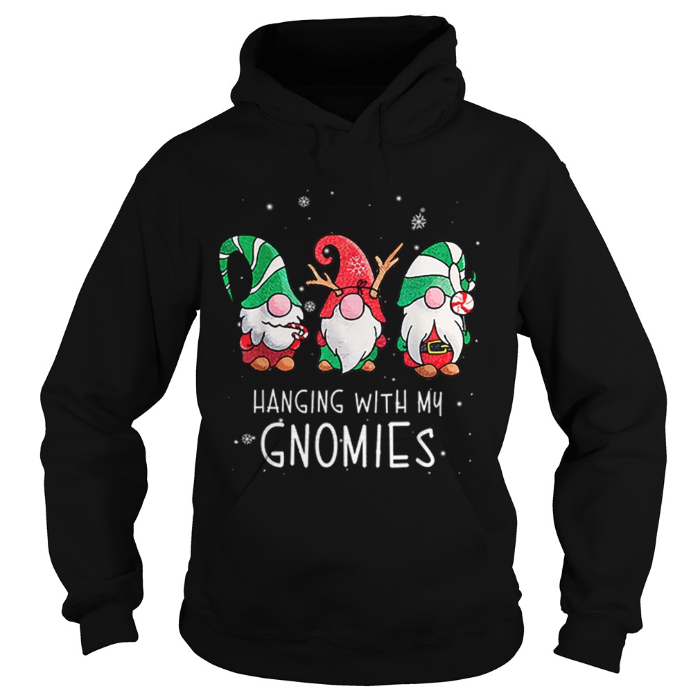 Hanging With My Gnomies Nordic Santa Gnome Christmas Pajama Hoodie