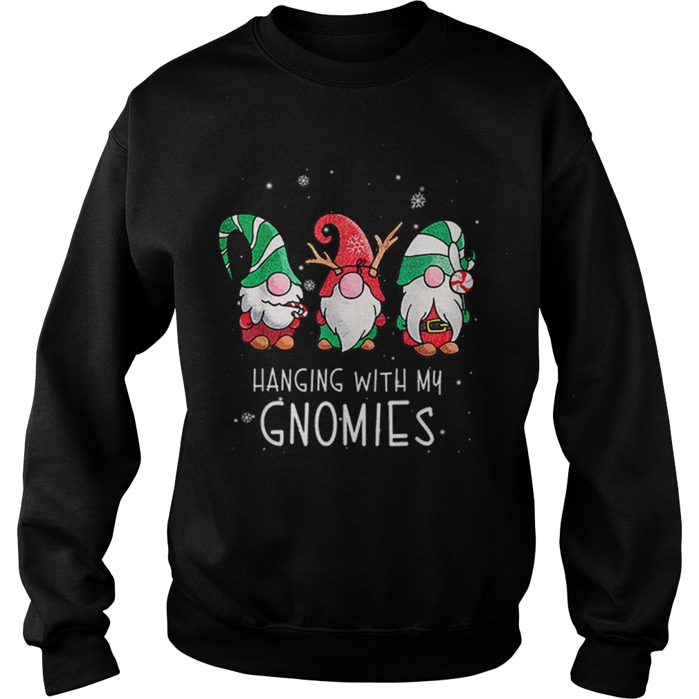 Hanging With My Gnomies Nordic Santa Gnome Christmas Pajama Sweatshirt